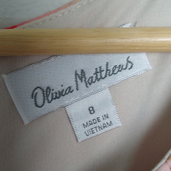 Watercolor front pleated high/low dress, size 8 - Picture 2 of 8